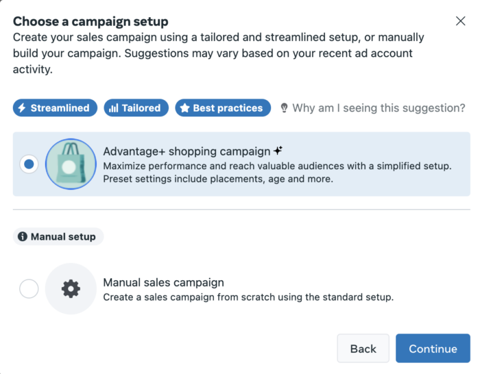 Advantage+ Shopping Campaigns